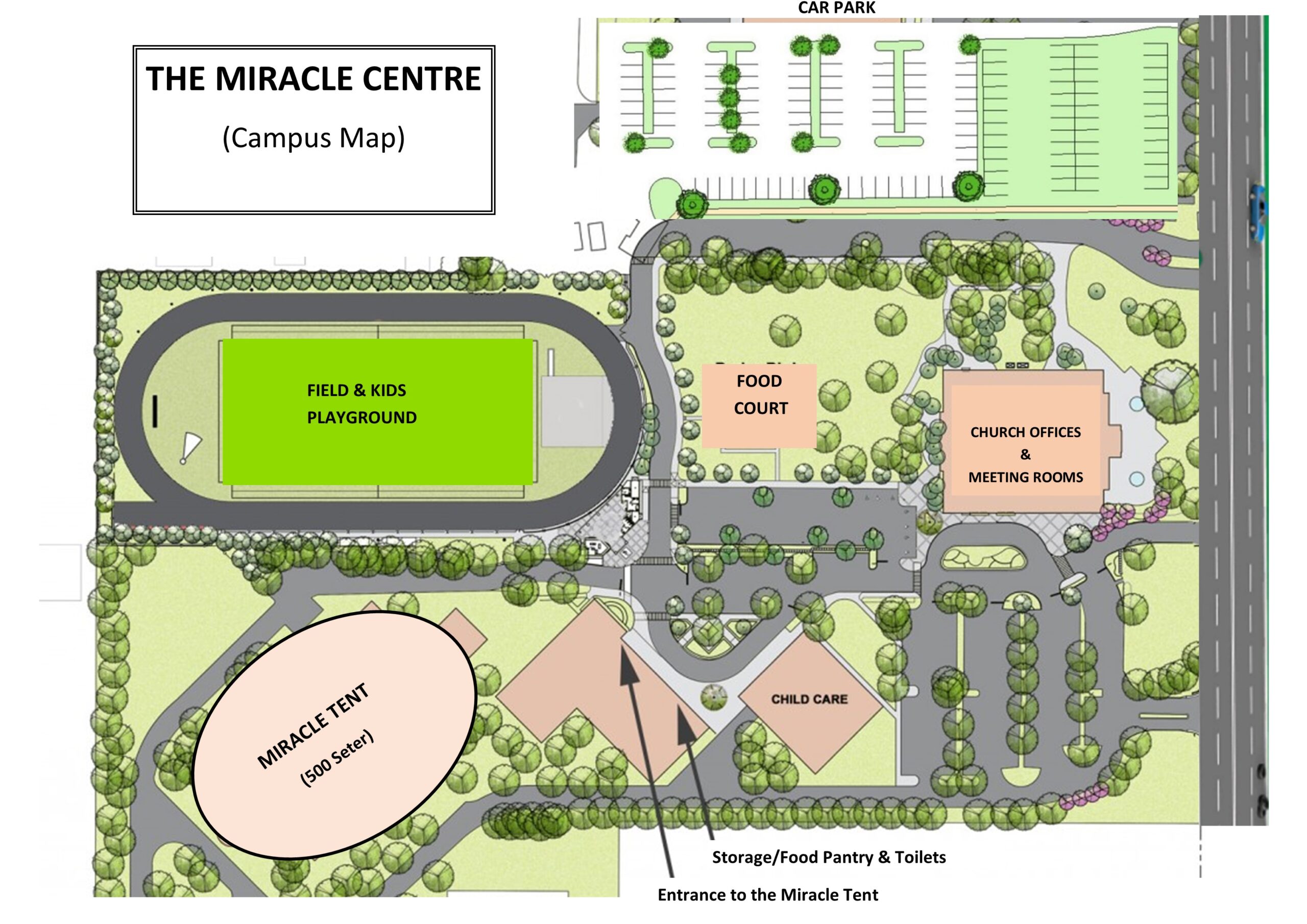Miracle Centre Campus Map